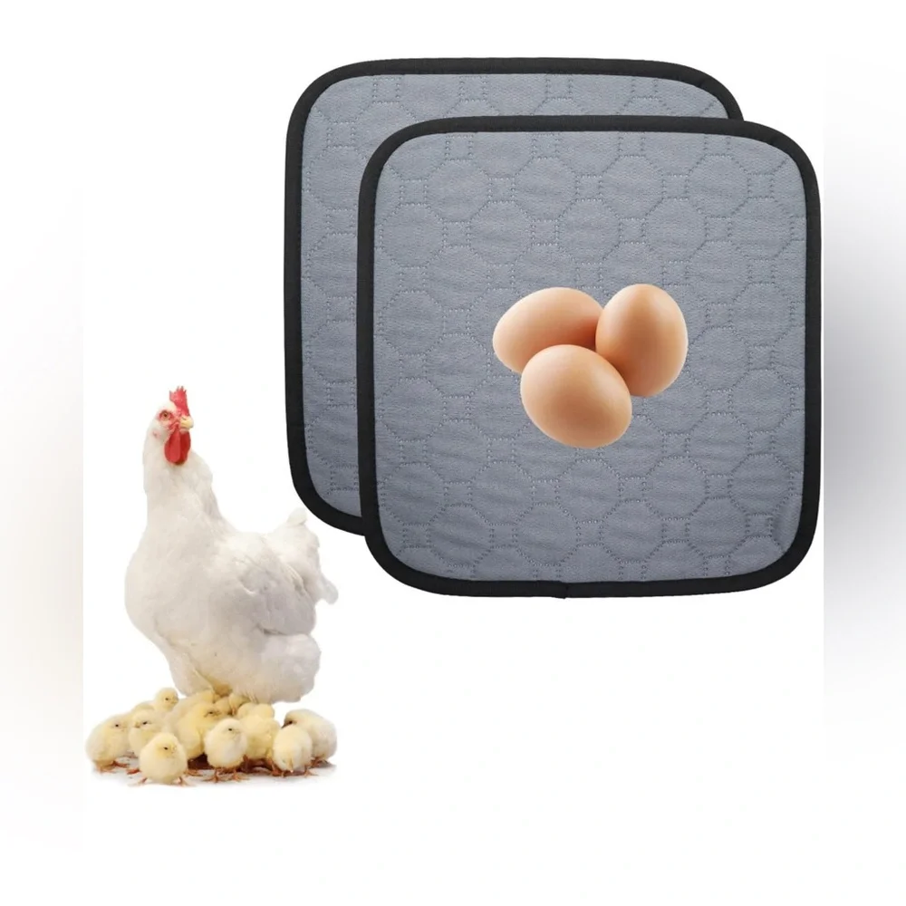 2 Pack Washable Cotton Chicken🐓Nesting🪺Pads for Laying Eggs🥚🐣